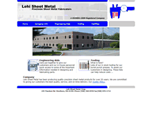Tablet Screenshot of lehisheetmetal.com